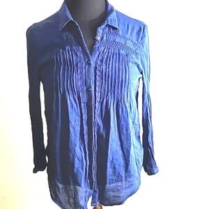 American Eagle Outfitters, Navy Blue Blouse, Size Medium